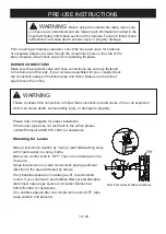 Предварительный просмотр 12 страницы ELEMENTI OFS304NG Owner'S Manual