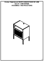 Preview for 1 page of Elements Ember Nightstand CEB700NSE Assembly Instructions Manual