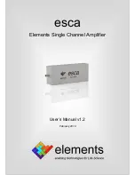 Preview for 1 page of Elements esca User Manual