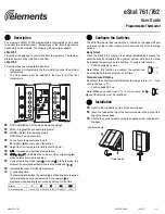 Preview for 1 page of Elements eStat 761 User Manual