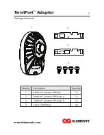 Предварительный просмотр 3 страницы Elements TwistPort Manual