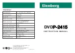 Предварительный просмотр 1 страницы Elenberg DVDP-2415 Instruction Manual