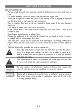 Предварительный просмотр 24 страницы Elenberg HT-115 User Manual