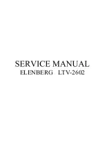 Предварительный просмотр 1 страницы Elenberg LTV-2602 Service Manual