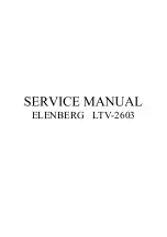 Предварительный просмотр 1 страницы Elenberg LTV-2603 Service Manual