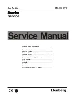 Preview for 1 page of Elenberg MX-390DVD Service Manual