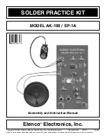 Preview for 1 page of Elenco Electronics AK-100 Assembly And Instruction Manual