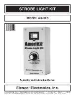 Preview for 1 page of Elenco Electronics AK-520 Assembly And Instruction Manual