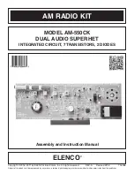 Предварительный просмотр 1 страницы Elenco Electronics AM-550CK Assembly And Instruction Manual