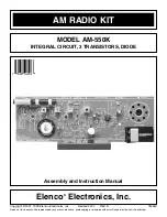 Предварительный просмотр 1 страницы Elenco Electronics AM-550K Assembly And Instruction Manual