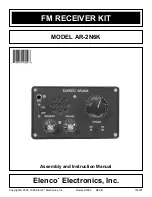 Elenco Electronics AR-2N6K Assembly And Instruction Manual preview