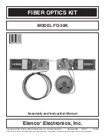 Preview for 1 page of Elenco Electronics FO-30K Assembly And Instruction Manual