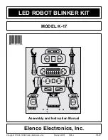 Preview for 1 page of Elenco Electronics K-17 Assembly And Instruction Manual