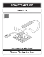 Preview for 1 page of Elenco Electronics K-20 Assembly And Instruction Manual