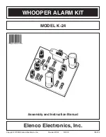 Preview for 1 page of Elenco Electronics K-24 Assembly And Instruction Manual