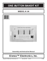 Предварительный просмотр 1 страницы Elenco Electronics K-34 Assembly And Instruction Manual