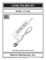 Preview for 1 page of Elenco Electronics LP-425K Assembly And Instruction Manual