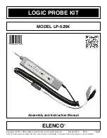 Elenco Electronics LP-525K Assembly And Instruction Manual preview