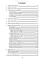 Preview for 2 page of Elenco Electronics M-2625 Operator'S Instruction Manual