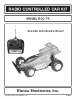 Предварительный просмотр 1 страницы Elenco Electronics RCC-7K Assembly And Instruction Manual