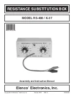 Elenco Electronics RS-400/K-37 Assembly And Instruction Manual preview