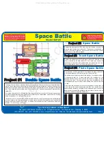 Предварительный просмотр 1 страницы Elenco Electronics Space Battle SCP-05 Quick Start Manual