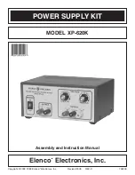 Elenco Electronics XP-620K Assembly And Instruction Manual предпросмотр