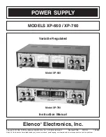 Предварительный просмотр 1 страницы Elenco Electronics XP-660 Instruction Manual