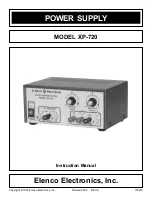Elenco Electronics XP-720 Instruction Manual preview