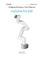 Preview for 1 page of Elephant Robotics myCobot Pro 600 User Manual