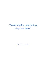 Предварительный просмотр 2 страницы Elephant door Manual