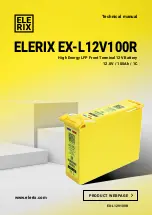 ELERIX EX-L12V100R Technical Manual предпросмотр