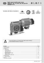 Preview for 1 page of elero DFE 100 Assembly Instructions Manual