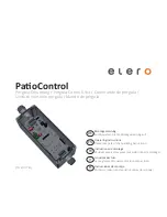 Предварительный просмотр 1 страницы elero PatioControl Operating Instructions Manual