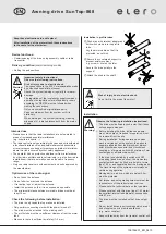 Preview for 1 page of elero SunTop-868 Manual