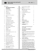 Preview for 1 page of elero SunTop M Operating And Installation Instructions