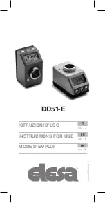 Elesa DD51-E Instructions For Use Manual preview