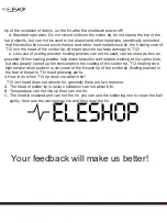 Предварительный просмотр 18 страницы Eleshop ELE-T12A User Manual