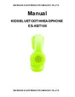 Preview for 1 page of ELESOUND ELESTRONICS TECHNOLOGY ES-KBT100 Manual