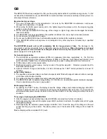 Preview for 4 page of Elettro CF BOOSTER 3200 Operating Instructions Manual