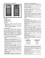 Предварительный просмотр 3 страницы Elettro CF MMA 136 Instruction Manual