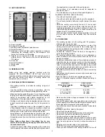 Предварительный просмотр 6 страницы Elettro CF MMA 148 Instruction Manual