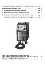 Elettro CF PLASMA 167 Instructions Manual предпросмотр