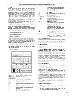 Предварительный просмотр 21 страницы Elettro CF Pro MIG 277 Instruction Manual