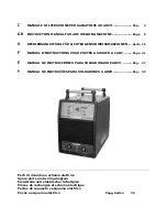 Elettro CF TIG 3610 Instruction Manual предпросмотр