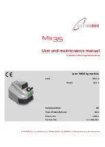 Preview for 1 page of ELETTROLASER MS 3.5 End-User And Maintenance Manual