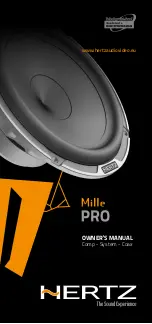 ELETTROMEDIA Hertz Mile Pro MP 130.3 Owner'S Manual предпросмотр