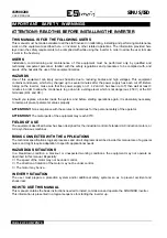 Preview for 2 page of Elettronica Santerno SINUS/ISD 200 S-0.75 User Manual