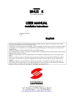 Elettronica Santerno SINUS K User Manual предпросмотр