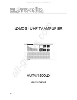 Elettronika AUTV/1500LD User Manual preview